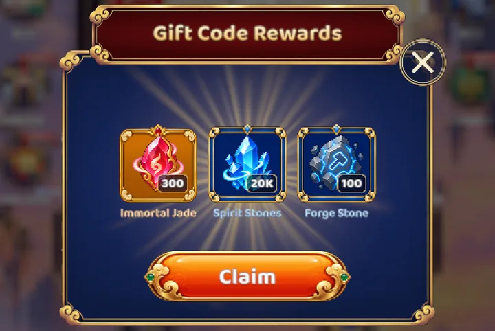 The ONLYSWORD gift shown in the game
